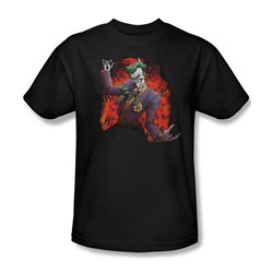 Batman - Joker's Ace Adult T-Shirt In Black