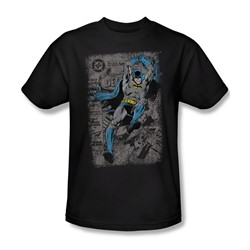 Batman - Detective #487 Distress Adult T-Shirt In Black