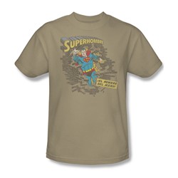 Superman - Super Hombre 2 Adult T-Shirt In Sand