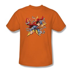 Superman - Stars And Chains Adult T-Shirt In Orange