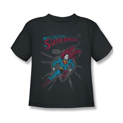 Superman - It Tickles Little Boys T-Shirt In Charcoal