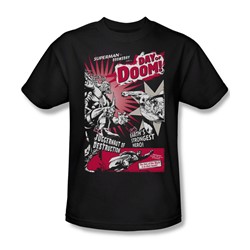 Superman - Day Of Doom Adult T-Shirt In Black