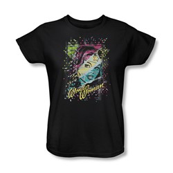 Dc Comics - Color Block Womens T-Shirt In Black