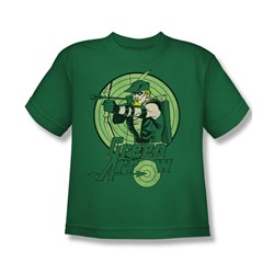 Dc Comics - Green Arrow Big Boys T-Shirt In Kelly Green
