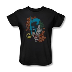 Dc Comics - Broken Visage Womens T-Shirt In Black