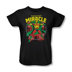Dc Comics - Mr. Miracle Womens T-Shirt In Black