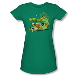 Dc Comics - Mr. Mind Juniors T-Shirt In Kelly Green