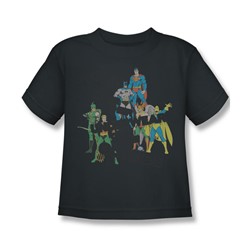 Dc Comics - Underwear Little Boys T-Shirt In Charcoal