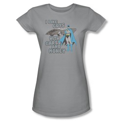 Dc Comics - Favorite Things Juniors T-Shirt In Silver Sheer
