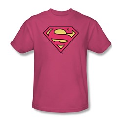 Dc Comics - Pinky Shield Adult T-Shirt In Hot Pink Sheer