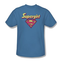 Dc Comics - I'M A Supergirl Adult T-Shirt In Sky Blue Sheer