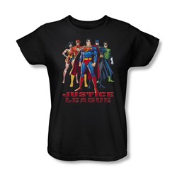 Justice League - In League Womens T-Shirt In Black