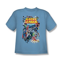 Justice League - League A Plenty Big Boys T-Shirt In Carolina Blue
