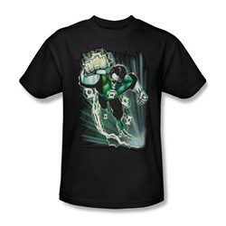 Justice League - Emerald Energy Adult T-Shirt In Black