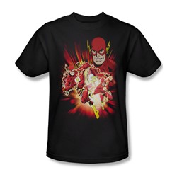 Justice League - Speed Force Adult T-Shirt In Black
