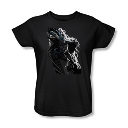 Justice League - Lighting Crashes Womens T-Shirt In Black
