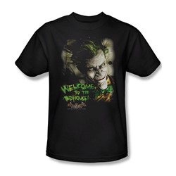 Batman - Welcome To The Madhouse Adult T-Shirt In Black