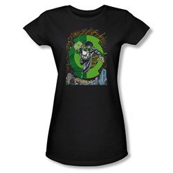 Green Lantern - Gl #51 Cover Juniors T-Shirt In Black