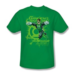 Green Lantern - Sector 2814 Adult T-Shirt In Kelly Green