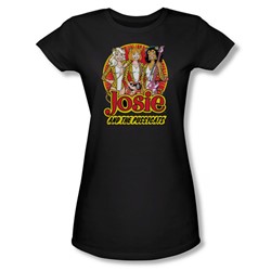 Josie And The Pussycats - Power Trio Juniors T-Shirt In Black