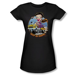 Betty Boop - Keep Boopin Juniors T-Shirt In Black