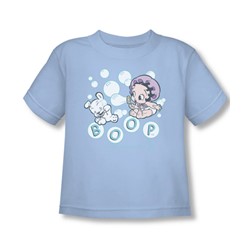 Baby Boop - Baby Bubbles Toddler T-Shirt In Light Blue