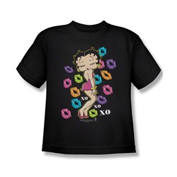 Betty Boop - Tripple Xo Big Boys T-Shirt In Black