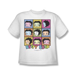Betty Boop - She's Got The Look Big Boys T-Shirt In White