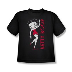 Betty Boop - Classic Big Boys T-Shirt In Black
