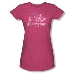 Betty Boop - Bettywood Juniors T-Shirt In Hot Pink