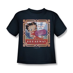 Betty Boop - Boop On Broadway Juvee T-Shirt In Navy