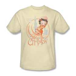 Betty Boop - The Windy City Adult T-Shirt In Cream