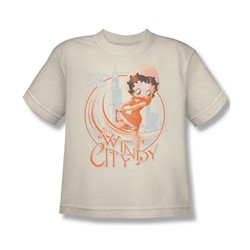 Betty Boop - The Windy City Big Boys T-Shirt In Cream