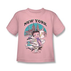 Betty Boop - Singing In New York Juvee T-Shirt In Pink