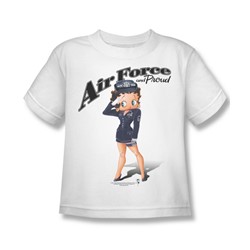 Betty Boop - Air Force Boop Juvee T-Shirt In White