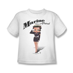 Betty Boop - Marine Boop Juvee T-Shirt In White
