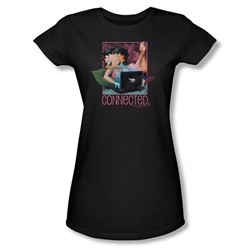 Betty Boop - Connected Juniors T-Shirt In Black