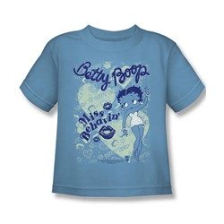Betty Boop - Miss Behavin' Juvee T-Shirt In Carolina Blue