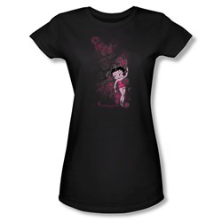 Betty Boop - Cutie Juniors T-Shirt In Black