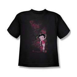 Betty Boop - Cutie Big Boys T-Shirt In Black