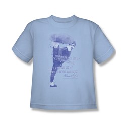 Bruce Lee - 10,000 Kicks Big Boys T-Shirt In Light Blue