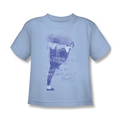 Bruce Lee - 10,000 Kicks Juvee T-Shirt In Light Blue
