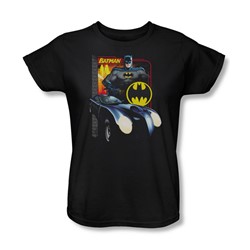 Batman - Bat Racing Womens T-Shirt In Black