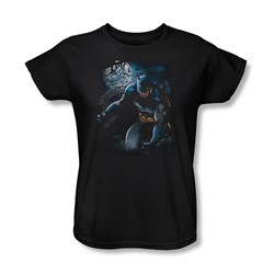 Batman - Light Of The Moon Womens T-Shirt In Black
