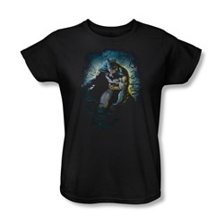 Batman - Bat Cave Womens T-Shirt In Black