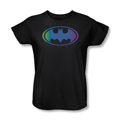 Batman - Gradient Bat Logo Womens T-Shirt In Black