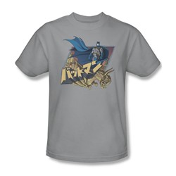 Batman - Japanese Knight Adult T-Shirt In Silver