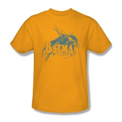 Batman - Here's Batman Adult T-Shirt In Gold