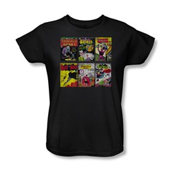 Batman - Bm Covers Womens T-Shirt In Black