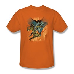 Batman - Batman Vs. Catman Adult T-Shirt In Orange